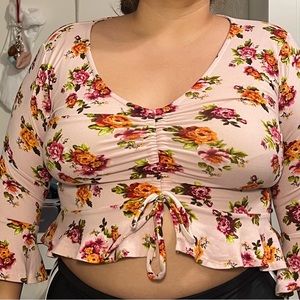 Flower crop top